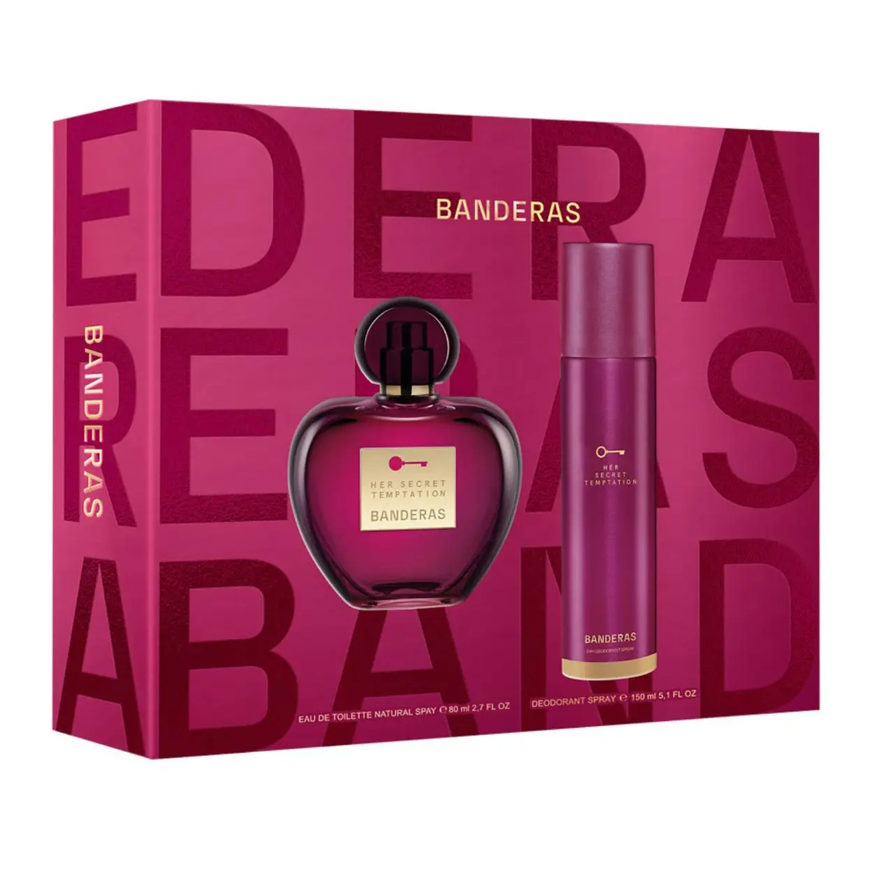 BANDERAS COFRE HER SECRET TEMPTATION X 80 ML.